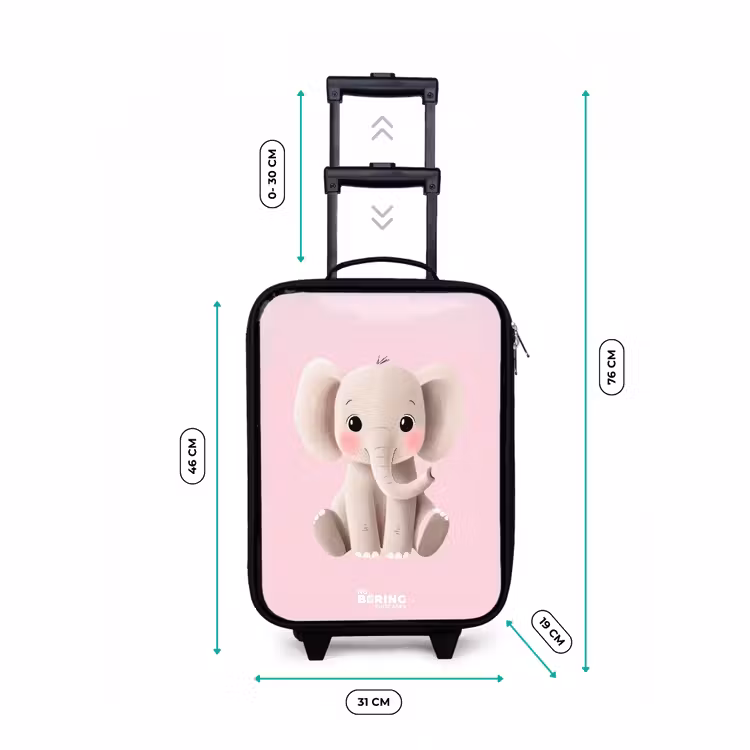 Kinderkoffer - Olifant - Baby - Blosjes - Illustratie — 6