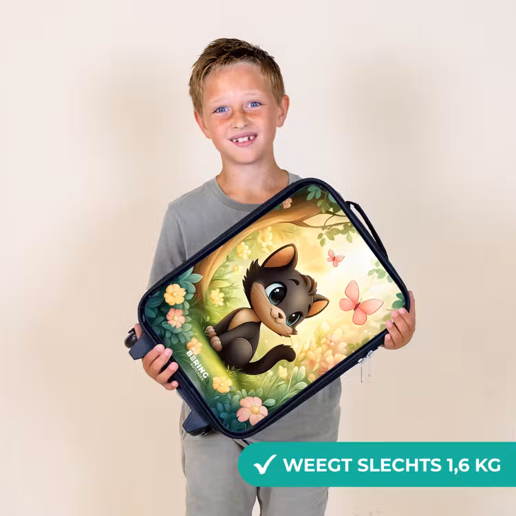 Kinderkoffer - Kat - Vlinder - Bloemen — 2