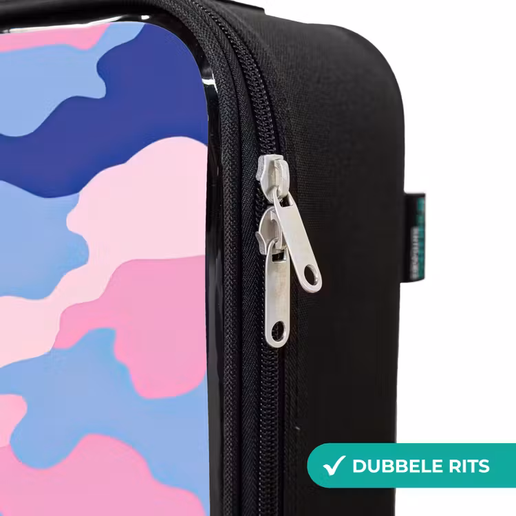 Kinderkoffer - Camouflage - Roze - Blauw — 5