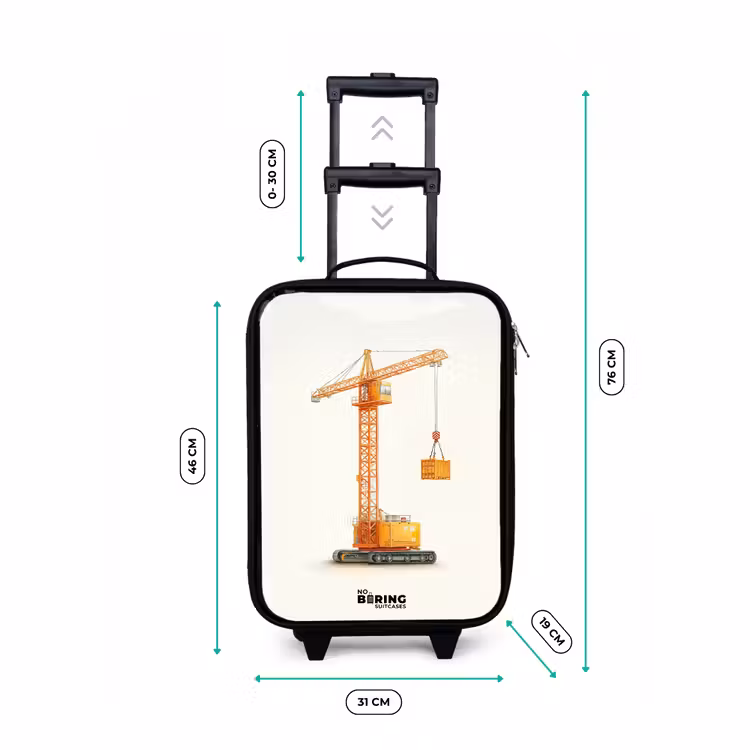 Kinderkoffer - Torenkraan - Getekend - Oranje — 6