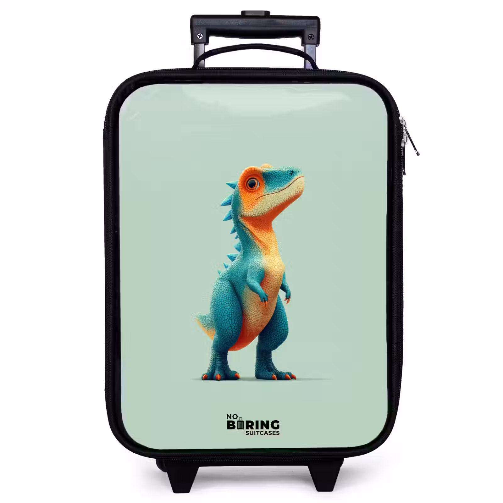 Kinderkoffer - Dino - Dier - Groen - Oranje — 1