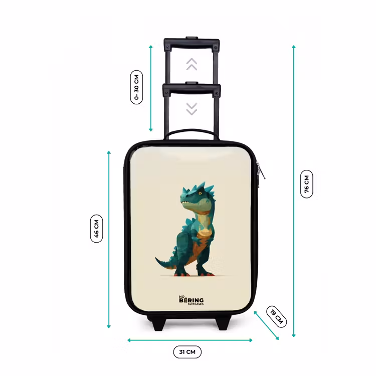 Kinderkoffer - Dino - Dier - Groen — 6