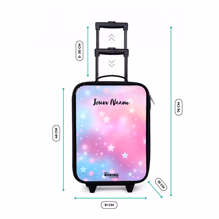 Kinderkoffer - Sterren - Roze - Blauw — 6