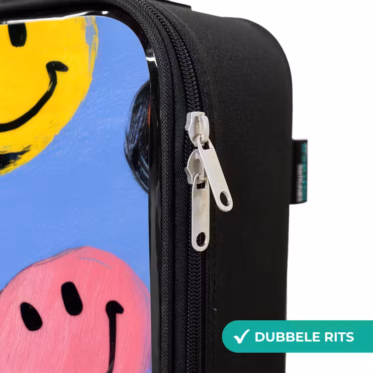 Kinderkoffer - Een speels en kunstzinnig patroon van kleurrijke smileys — 5
