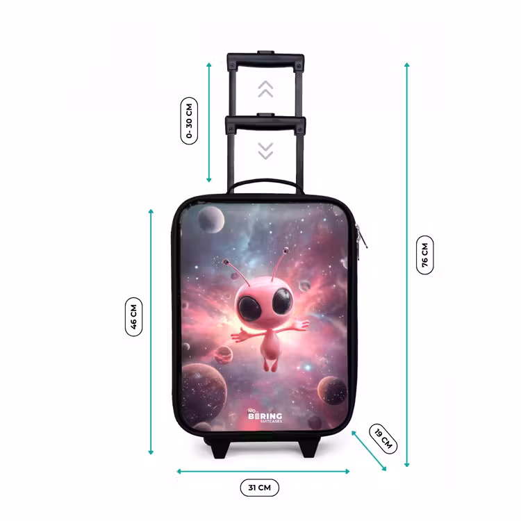 Kinderkoffer - Roze Alien in Sterrennevel — 6