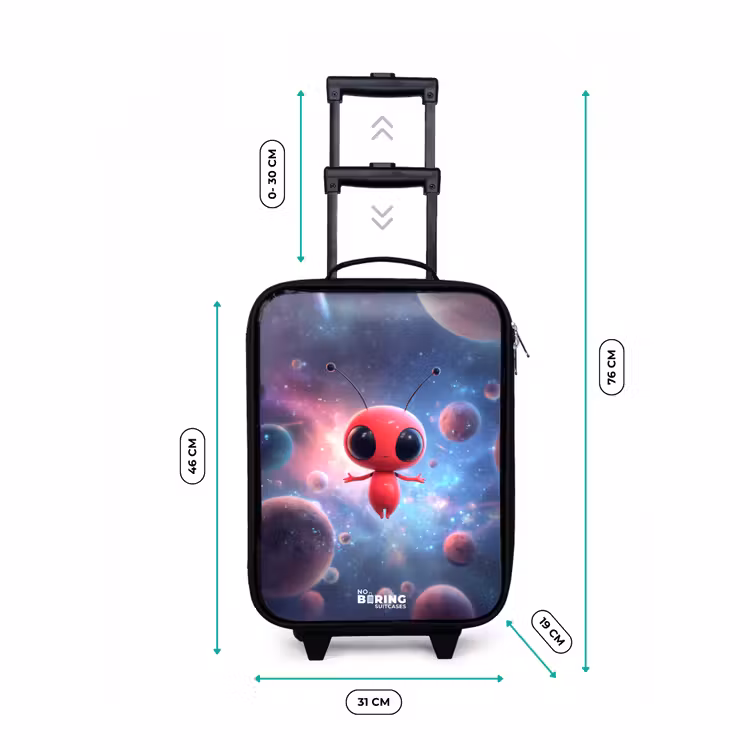 Kinderkoffer - Rood Ruimtewezen in Kosmische Dans — 6