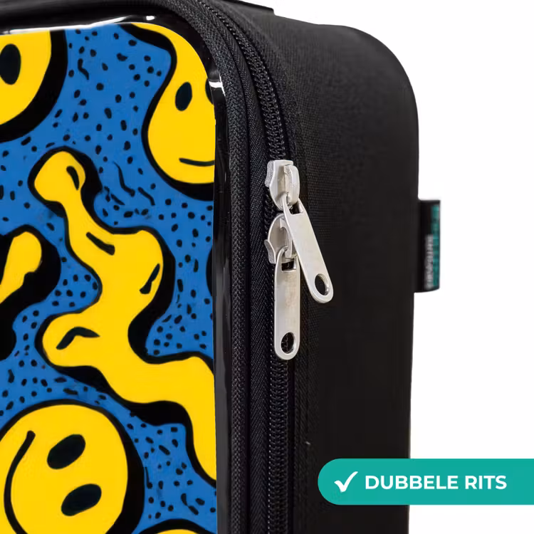 Kinderkoffer - Smiley - Blauw - Geel — 5