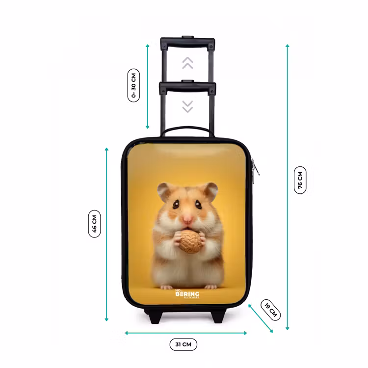 Kinderkoffer - Hamster - Walnoot - Dier — 6