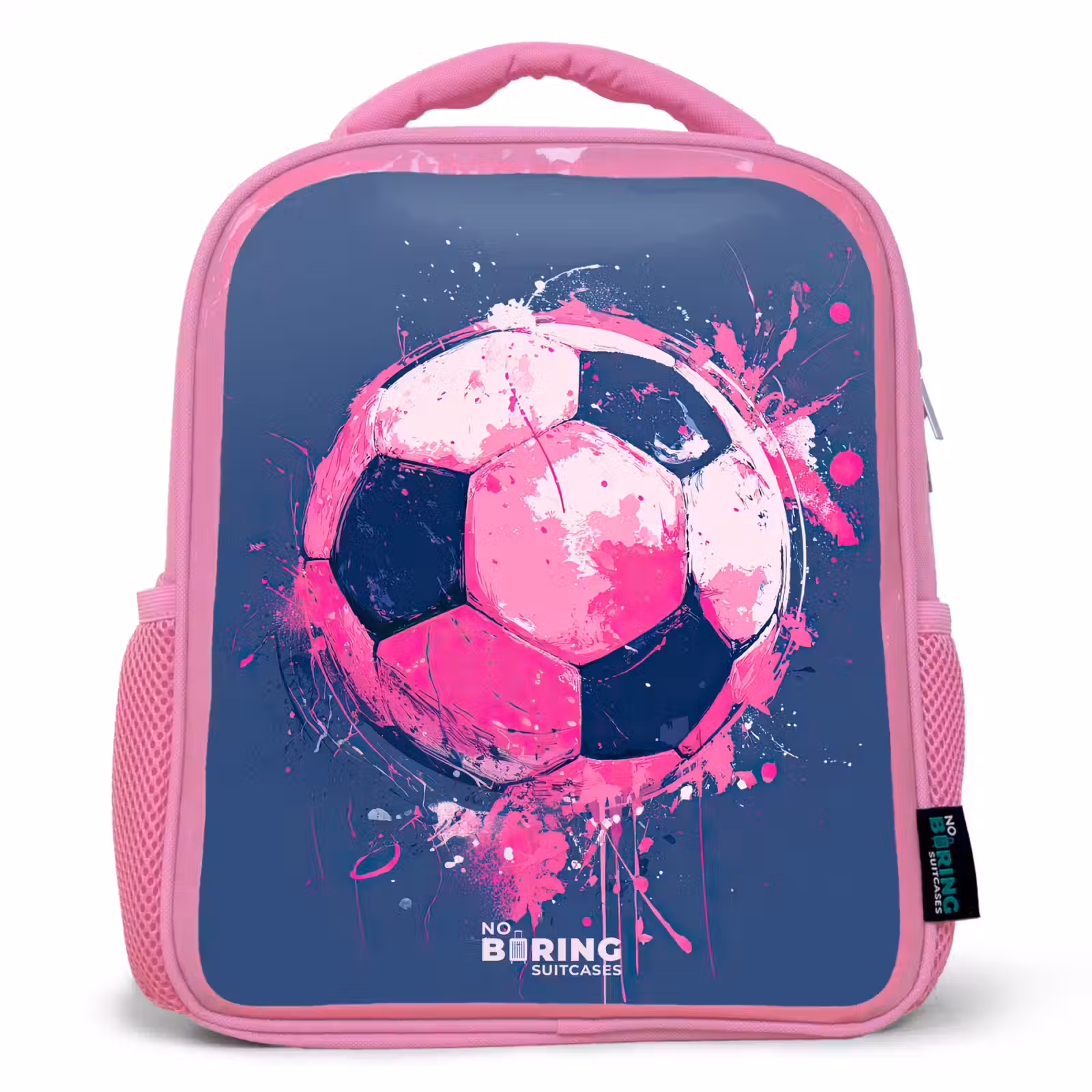 Kinderrugzak - Roze - Voetbal - Verf - Roze - Blauw — 1