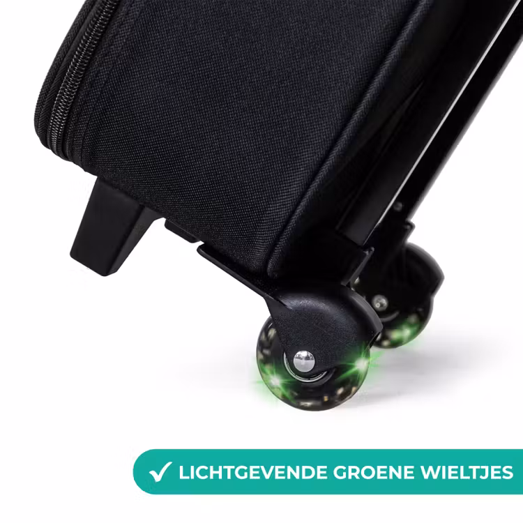 Kinderkoffer met naam - Zwart - Speelse smiley-mix — 4