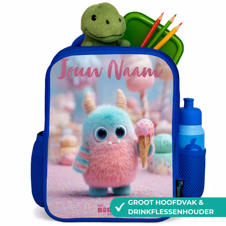 Kinderrugzak - Blauw - Zoet Monstersnoep Avontuur — 5