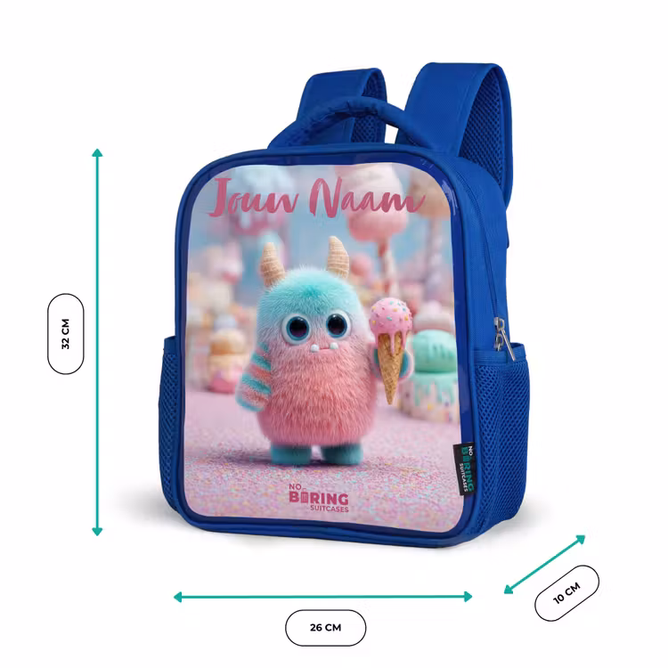 Kinderrugzak - Blauw - Zoet Monstersnoep Avontuur — 6