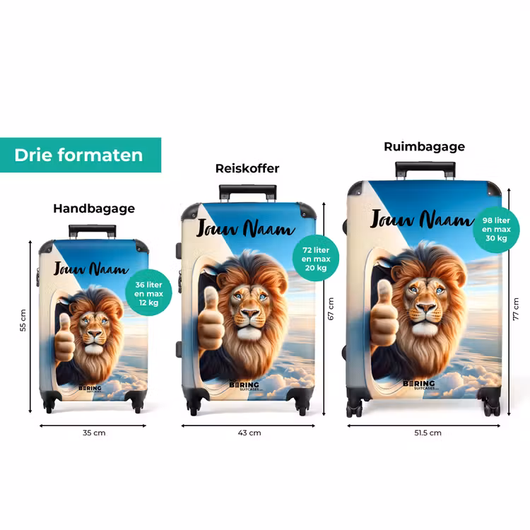 Koffer met naam - Luchtpiloot leeuw — 3
