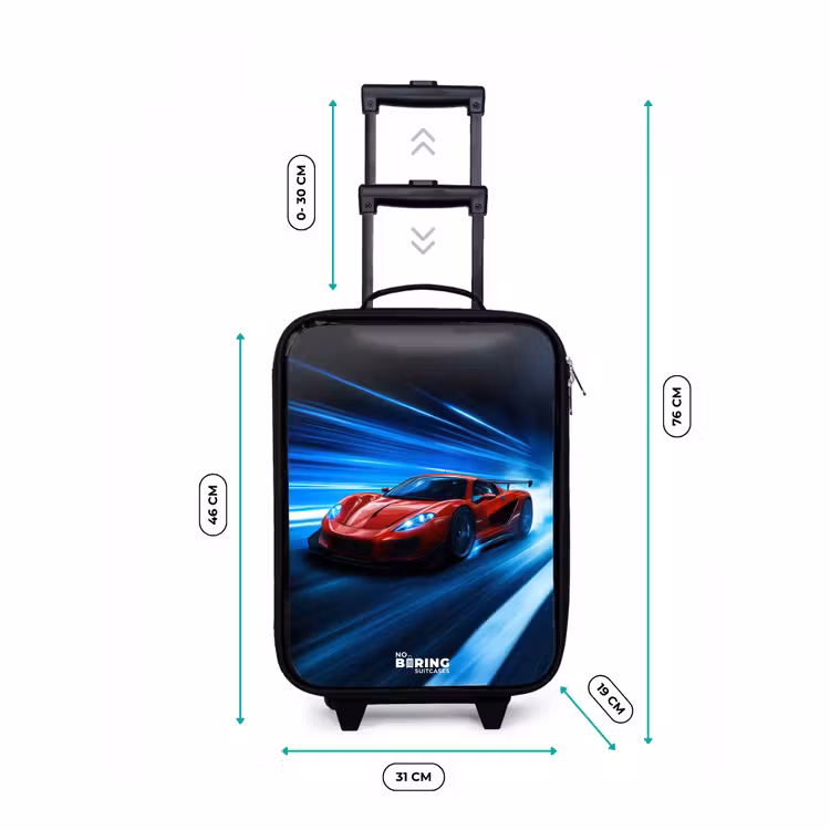 Kinderkoffer - Rode racewagen in digitale snelheidswereld — 6