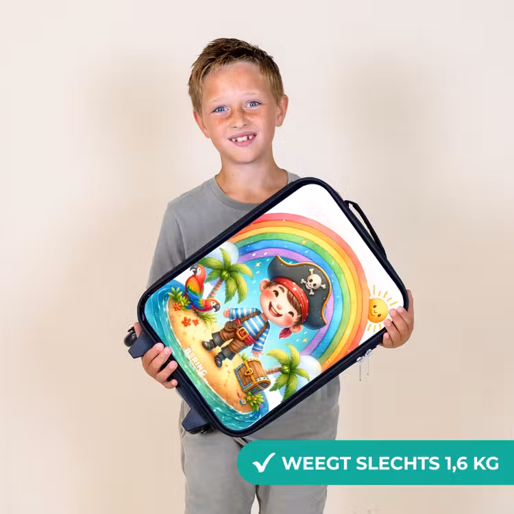 Kinderkoffer - Piraat op een eiland met een schat — 1