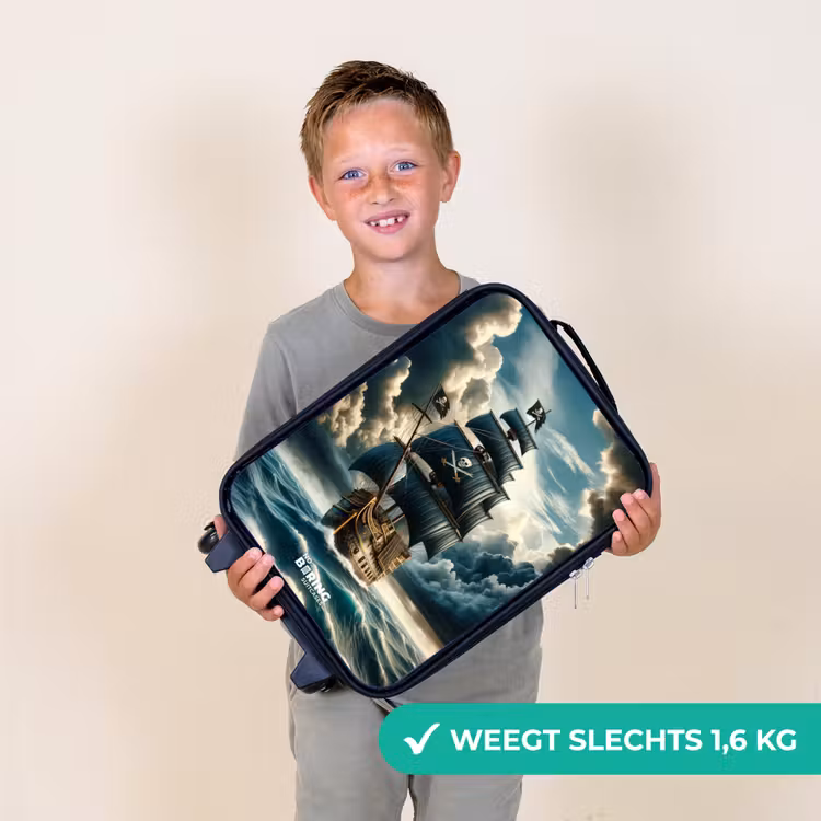 Kinderkoffer - Piratenschip op een woeste zee — 1