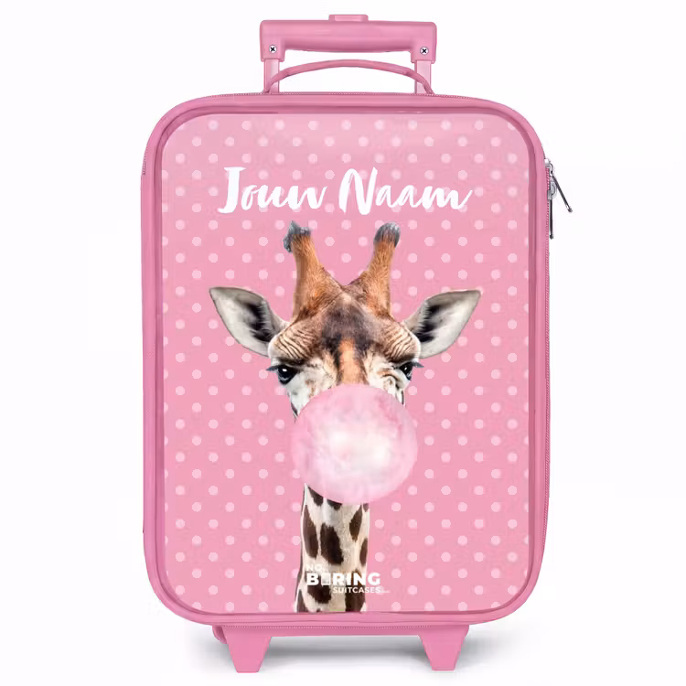 Kinderkoffer met naam - Roze - Bubblegum Billy — 1