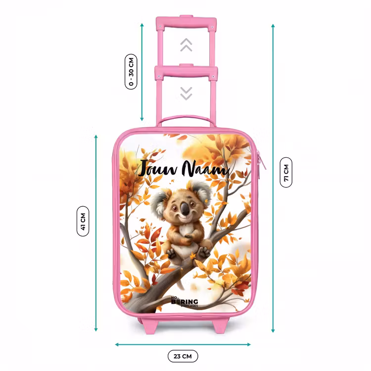 Kinderkoffer met naam - Roze - Kenny koala — 6