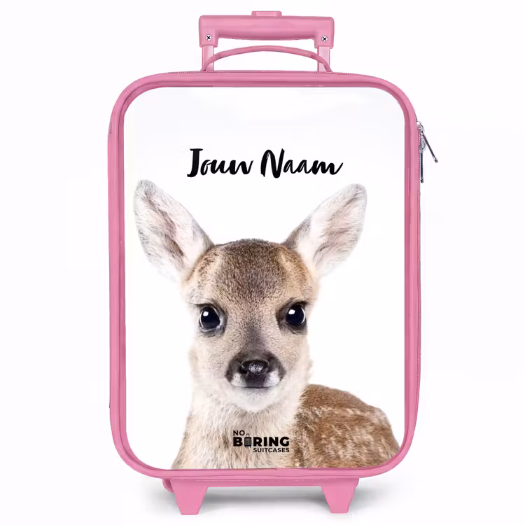 Kinderkoffer met naam - Roze - Bambino — 1