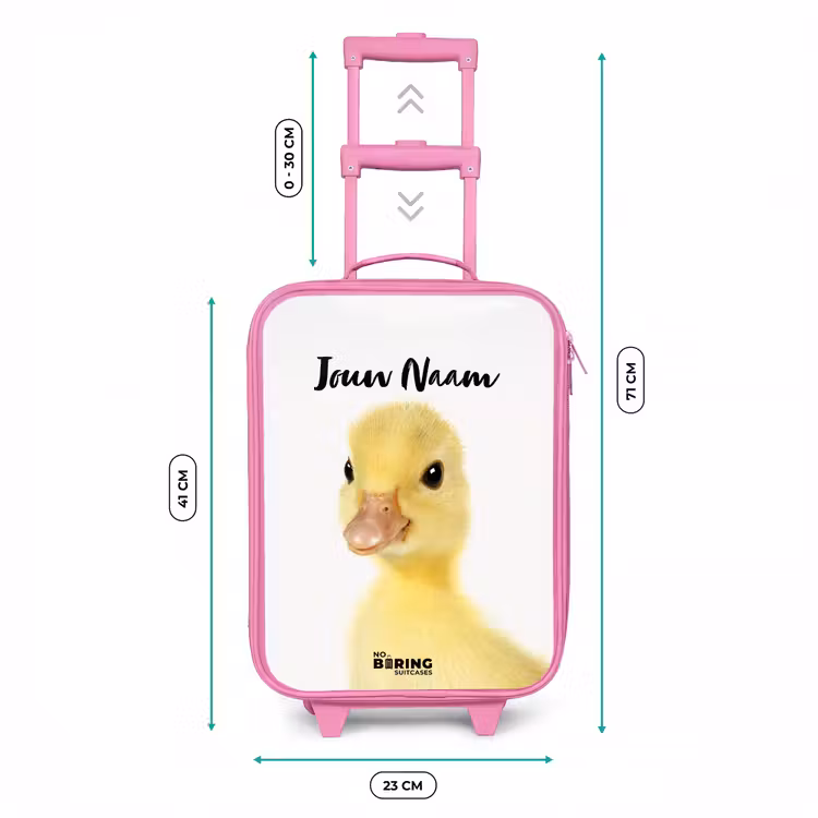 Kinderkoffer met naam - Roze - Barry de Badeend — 6