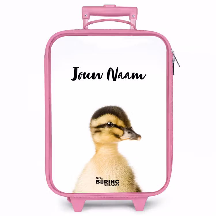 Kinderkoffer met naam - Roze - Daisy Duck — 1