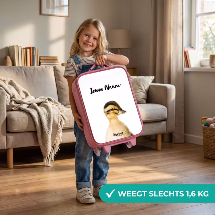Kinderkoffer met naam - Roze - Daisy Duck — 2