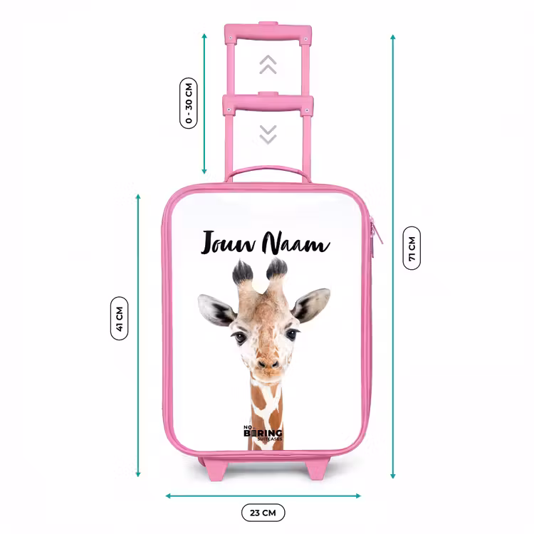 Kinderkoffer met naam - Roze - Gerrie Giraffe — 6