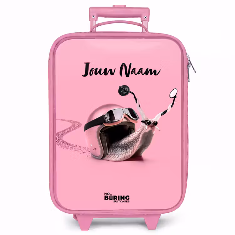 Kinderkoffer met naam - Roze - Escar-Go - Roze — 1