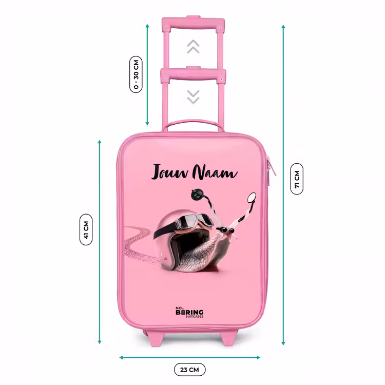Kinderkoffer met naam - Roze - Escar-Go - Roze — 6