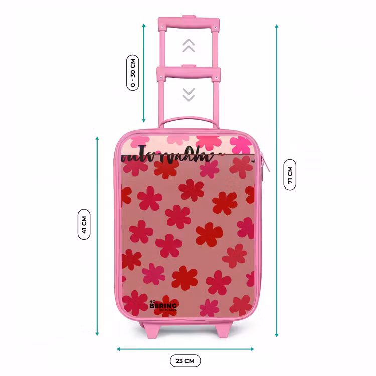 Kinderkoffer met naam - Roze - Bloemen - Patroon - Roze — 6