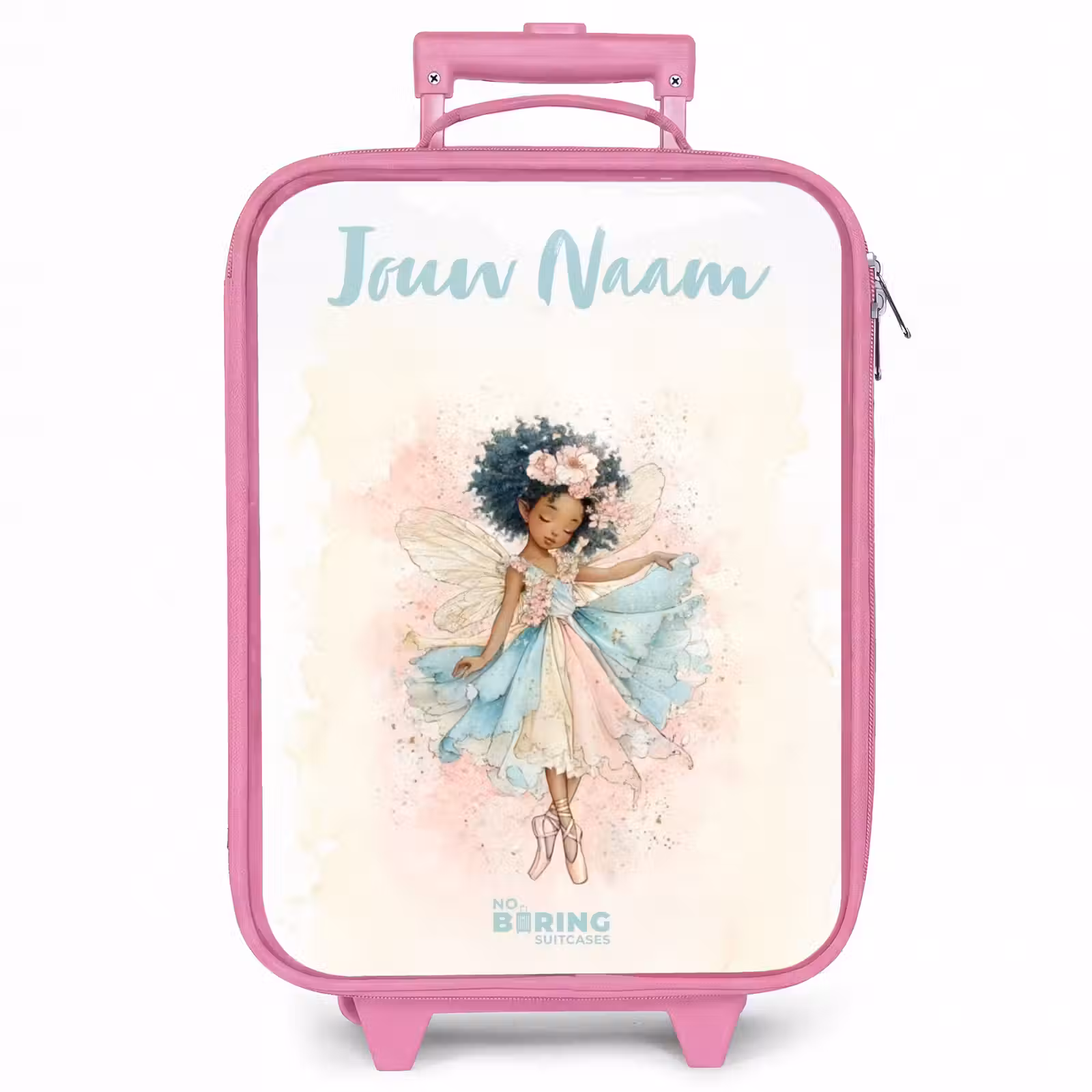 Kinderkoffer met naam - Roze - Elf - Ballet - Kleurrijk — 1