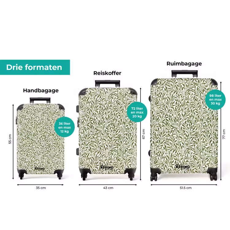 Koffer - Botanisch - Takken - Groen — 8