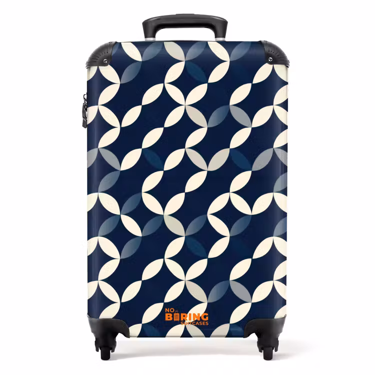 Koffer - Abstract - Patroon - Blauw — 1