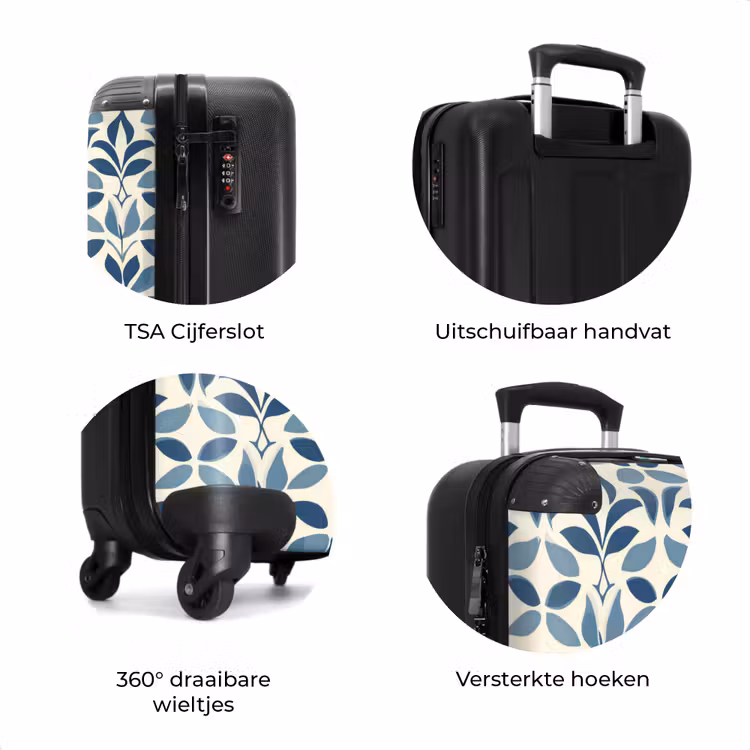 Koffer - Flora - Modern - Blauw — 7