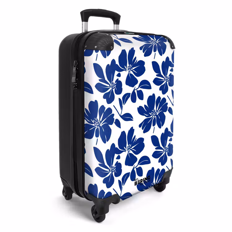 Koffer - Floraal - Modern - Blauw — 2