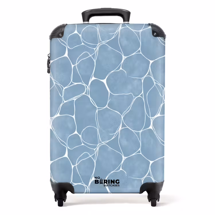 Koffer - Organisch - Patroon - Blauw — 1