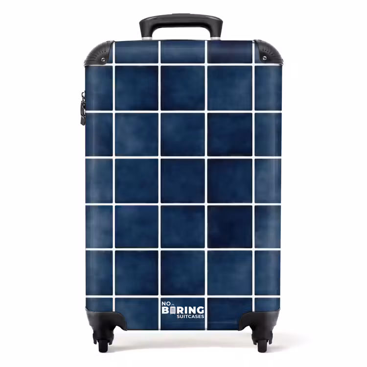 Koffer - Tegel - Modern - Blauw — 1