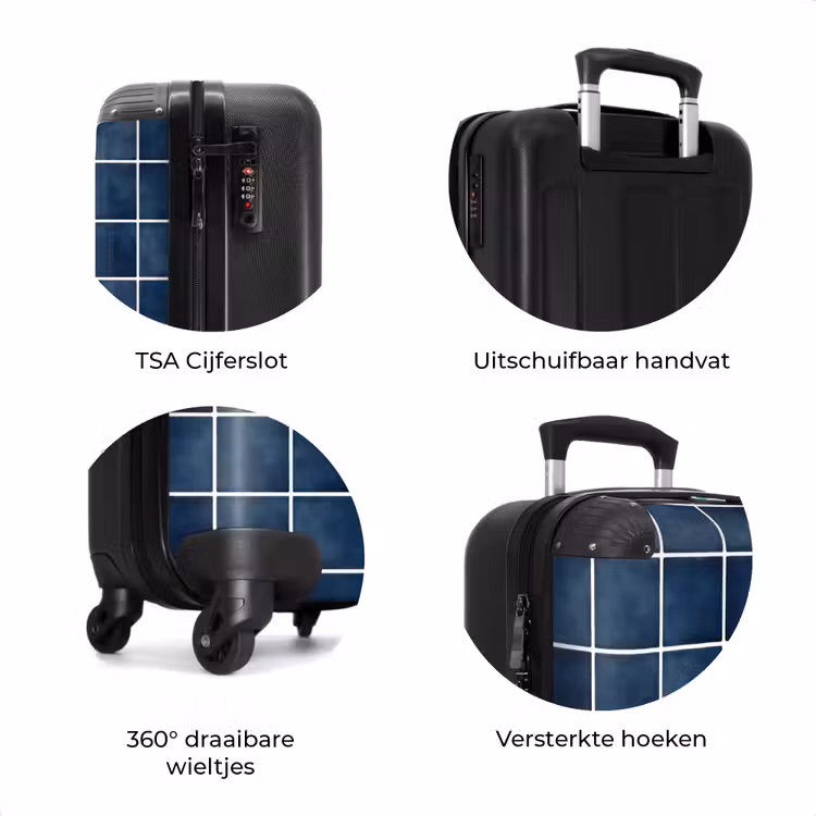 Koffer - Tegel - Modern - Blauw — 7