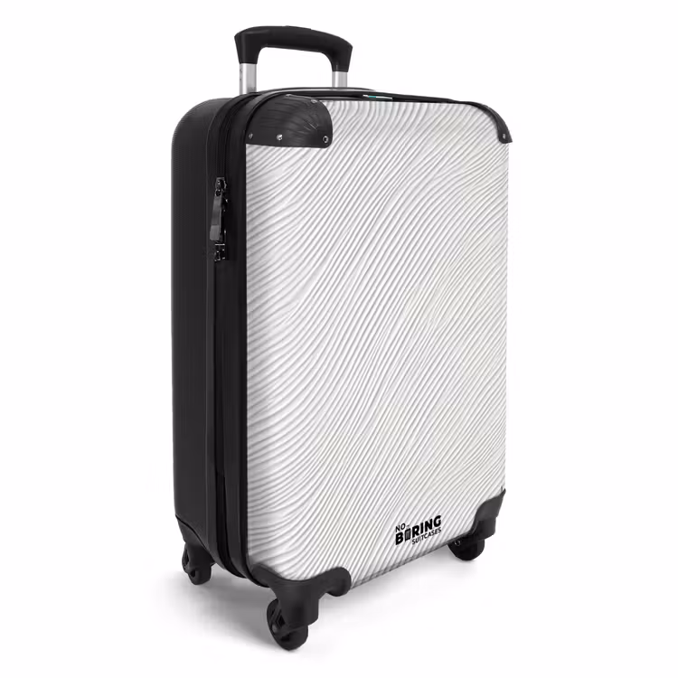 Koffer - Golven - Ribbels - Wit — 2