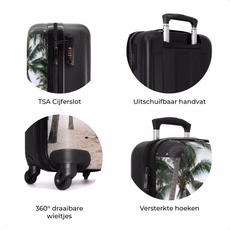 Koffer - Surfboard - Palmbomen - Kleurrijk — 7