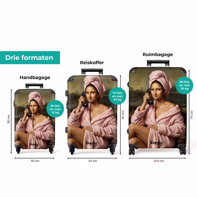 Koffer - Mona - Klassiek - Roze — 8
