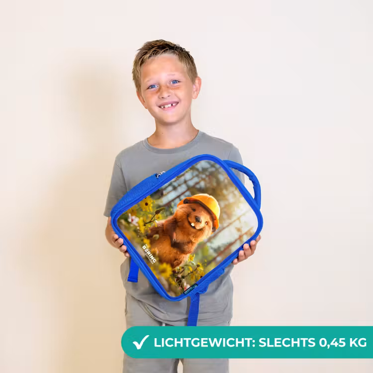 Kinderrugzak met naam - Blauw - Benno Bloembouwer — 2