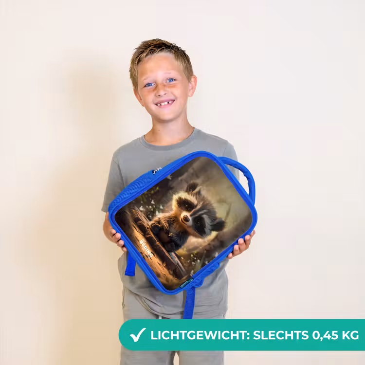 Kinderrugzak met naam - Blauw - Bobby Bosboom — 2