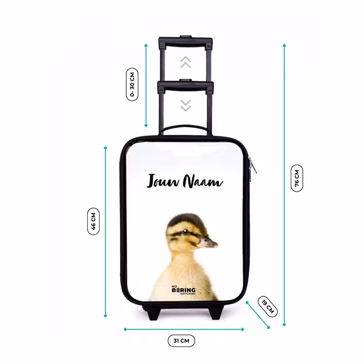 Kinderkoffer met naam - Zwart - Daisy Duck — 6