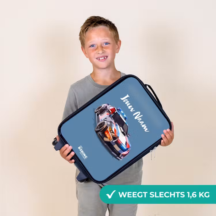 Kinderkoffer - Pijlsnelle politieauto — 2