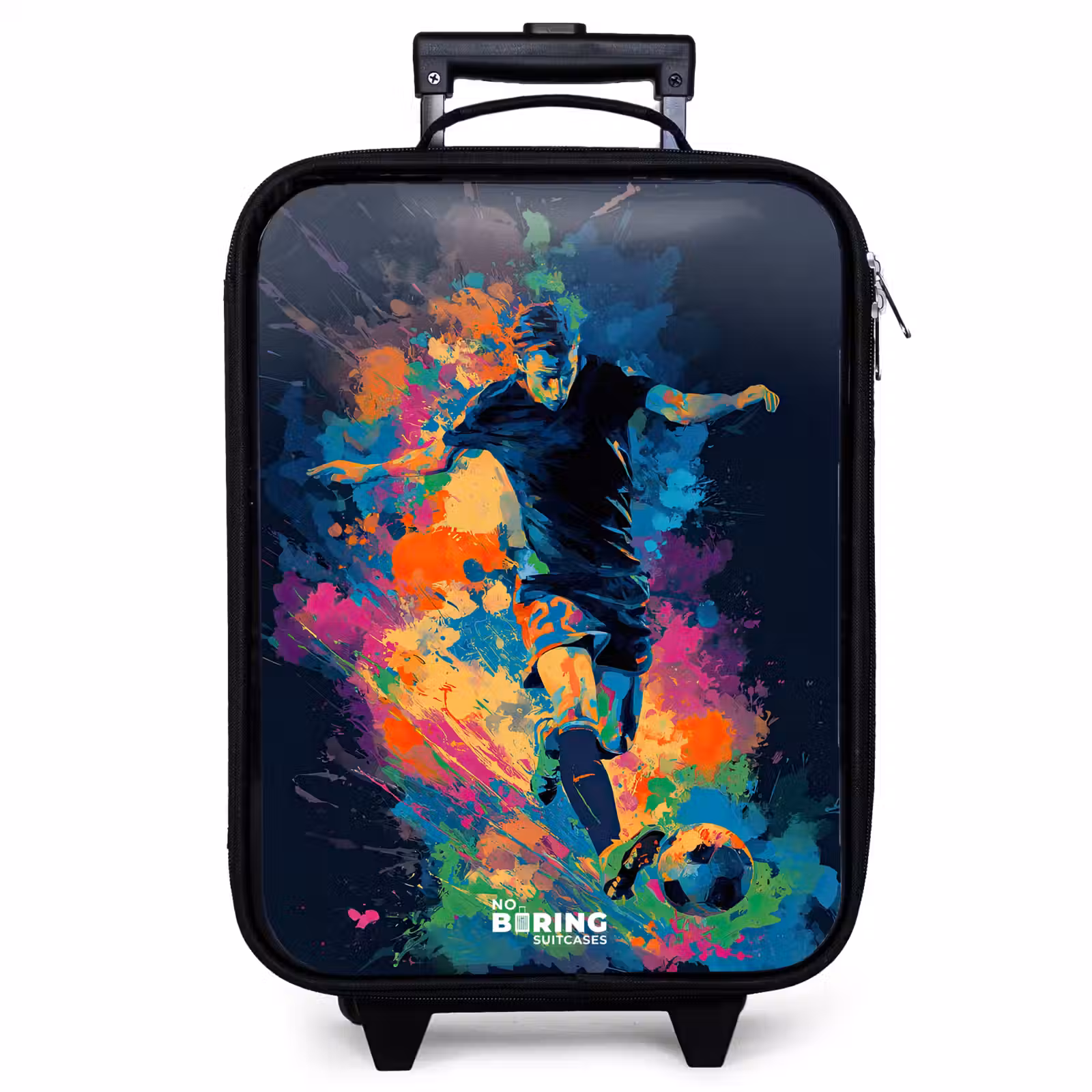 Kinderkoffer - Neon - Voetballer - Kleurrijk — 1
