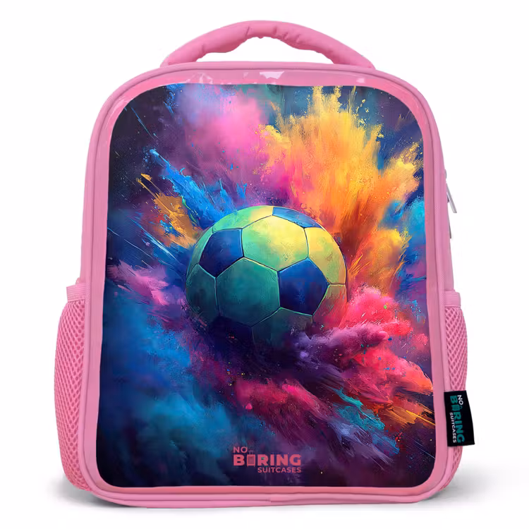 Kinderrugzak - Roze - Neon - Bal - Kleurrijk — 1