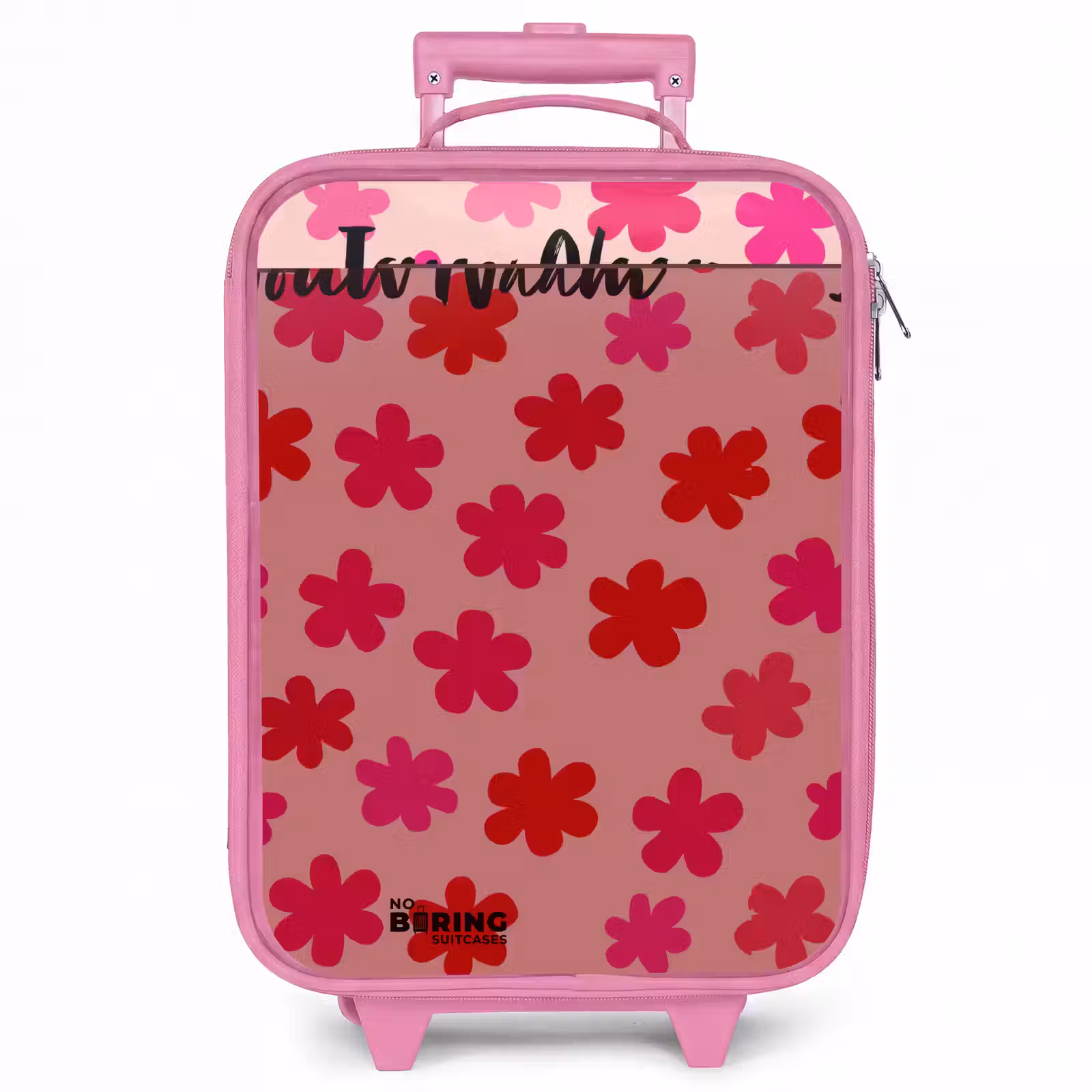 Kinderkoffer met naam - Roze - Bloemen - Patroon - Roze — 1