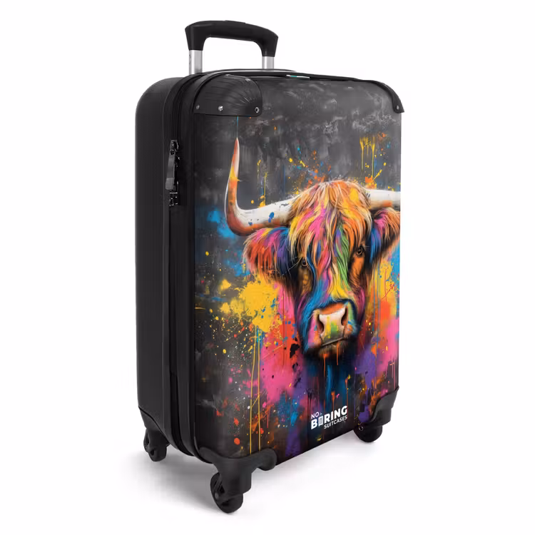 Koffer - Schotse hooglander als graffiti art — 2