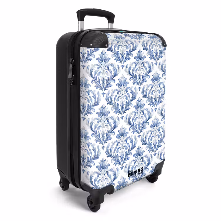 Koffer - Barok patroon blauw — 2